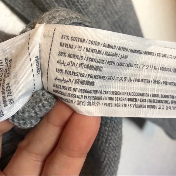 NWT Abercrombie & Fitch Shawl Cowl Collar Sweater - Picture 8 of 8